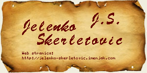 Jelenko Skerletović vizit kartica